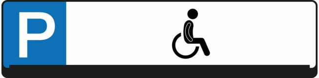Panneau de réservation de parking Eichner Place de parking pour handicapés (9219-00276)