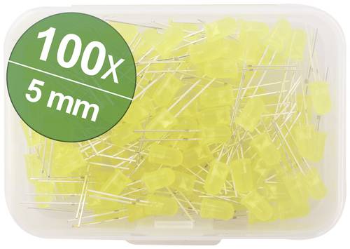 Quadrios LED-Sortiment Gelb 5mm 30mA 2.0V