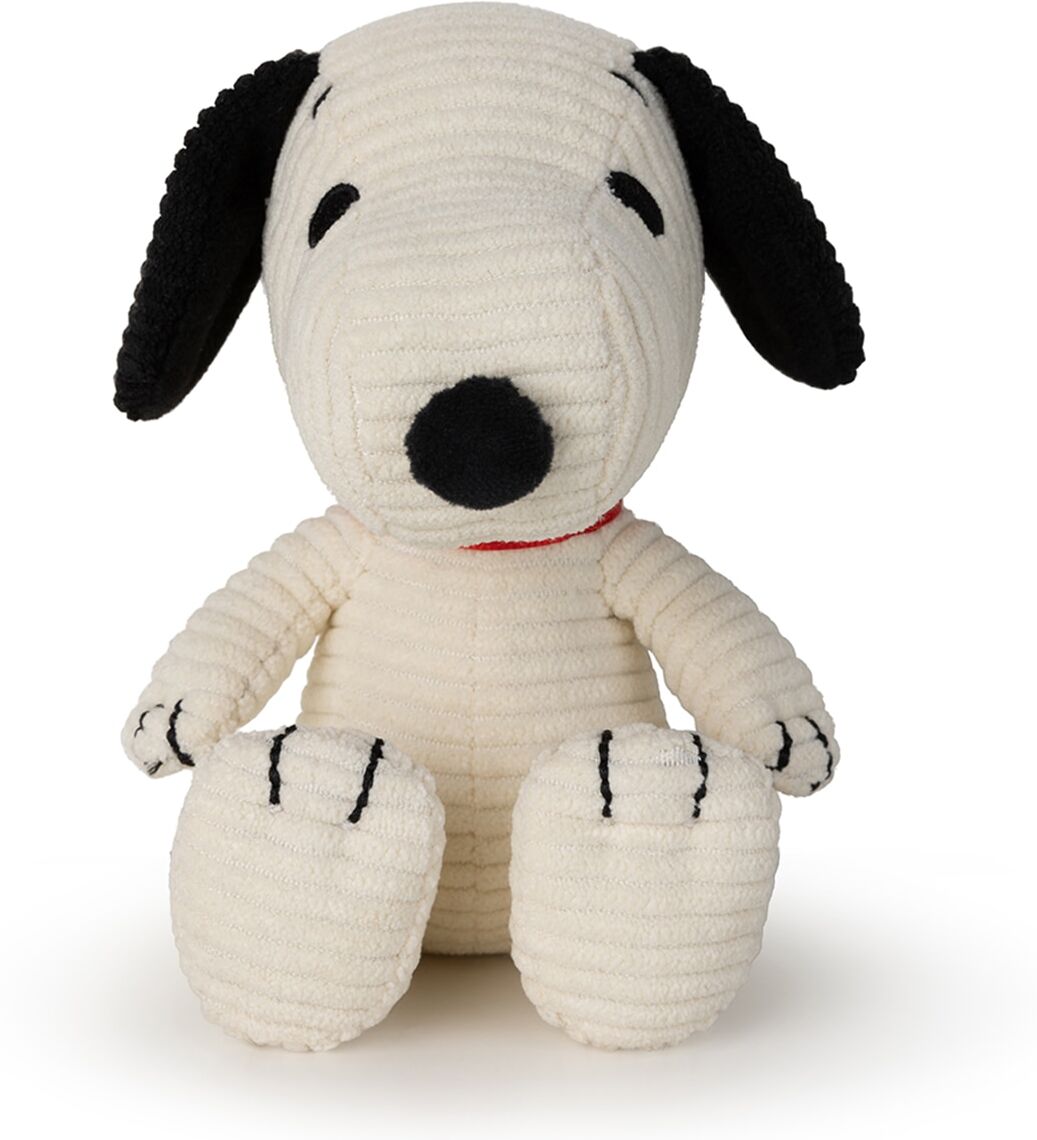 Bon Ton Peluche Snoopy sentado Corduroy Cream 12 cm Peanuts Toys.