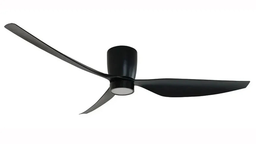Freelight Arioso Plafondventilator met LED-verlichting, zwart, Ø 127 cm