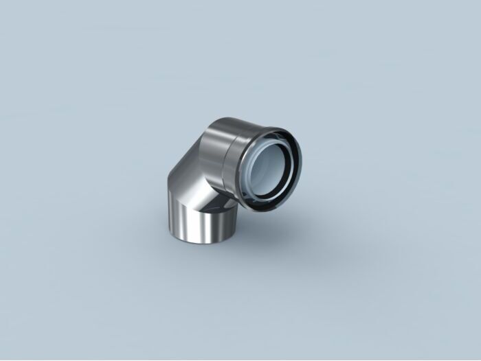 Bertrams Polyline LAS Bogen 42BG87-110 DN 110/160, 87°, innen, Edelstahl