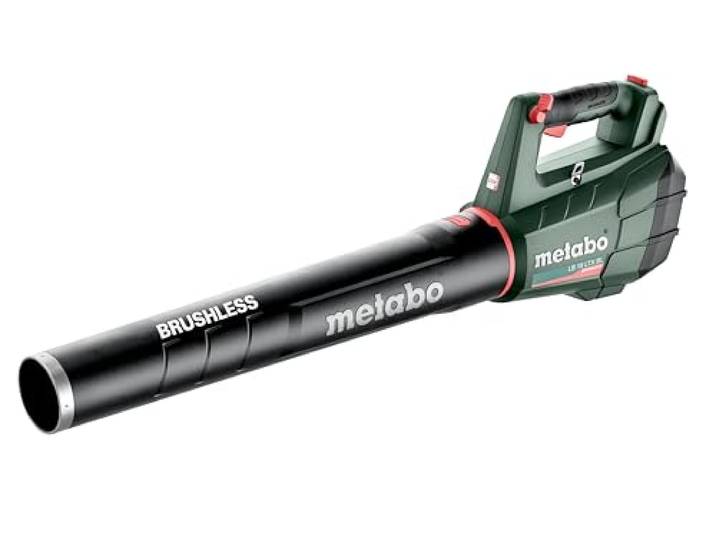 metabo LB 18 LTX BL\, Souffleur de Feuilles sans Fil 18V Brushless Solo Souffleur léger 2.1 kg\, débit 650 m³/h\, vitesse 150 km/h\, compatible CAS\, sans batterie ni chargeur\, sangle incluse.