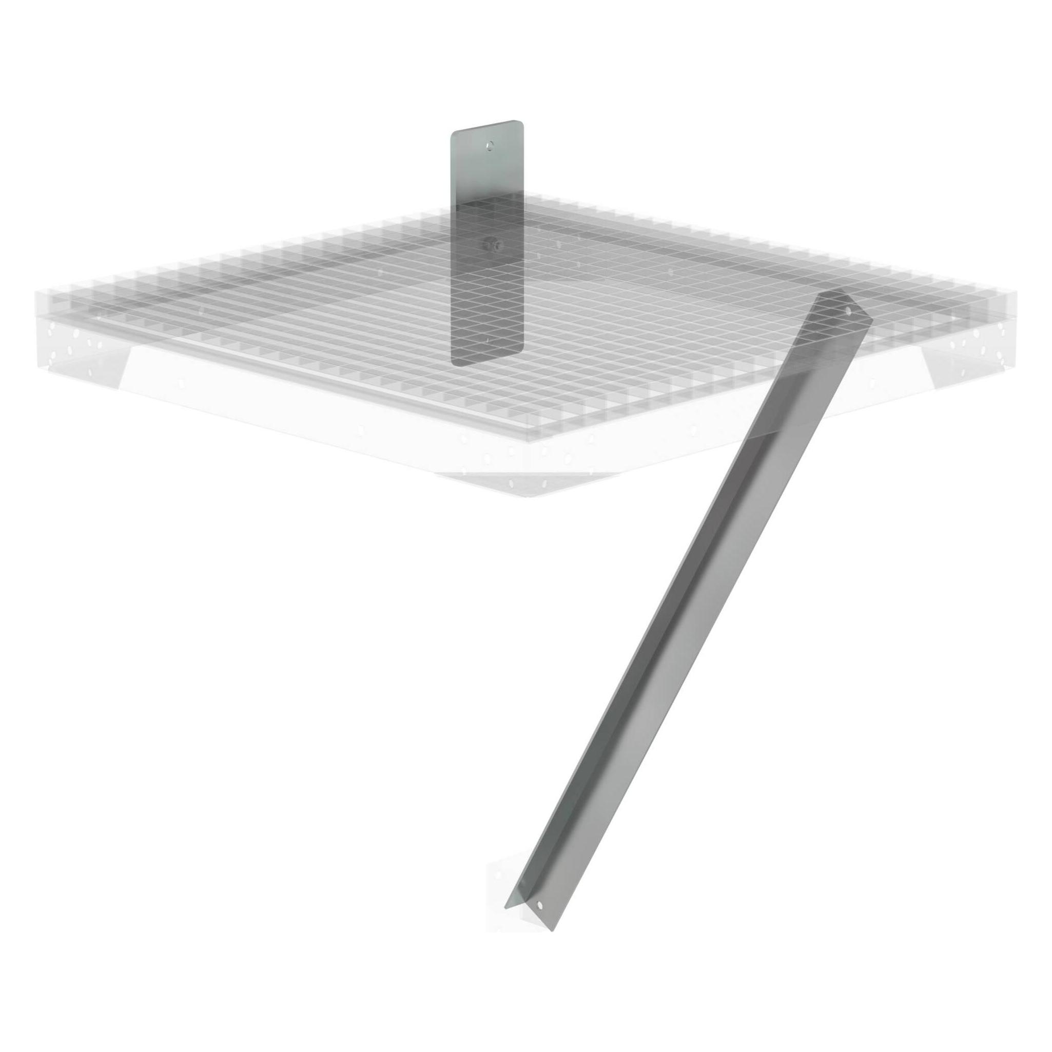 Munk Flanschplatte und Strebe für Ziegelmauerwerk, Tiefe 800mm (80 cm) (060954)