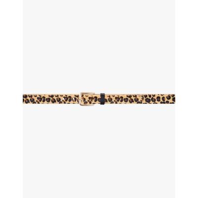 Ledergürtel BRAX "Style DAMENGÜRTEL", Damen, Gr. 110, braun, Leder, Gürtel Ledergürtel, Ledergürtel im Leo-Look
