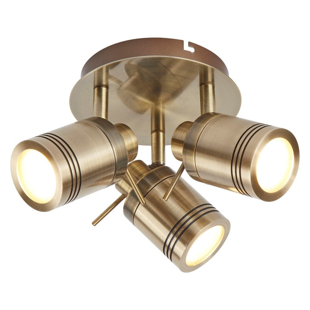 Searchlight Samson antieke badkamer plafondspot - brons