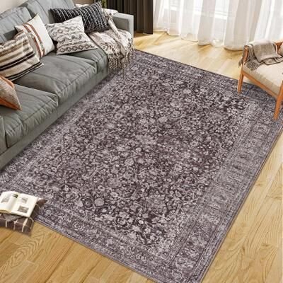 Garvee Vintage Boho Floral Area Rugs Home Decor