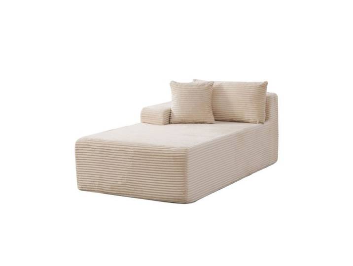 Canapé modulable compressé Chenille beige 1 place