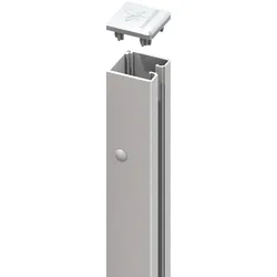 TraumGarten System U-Klemmprofil-Silber-1920 mm