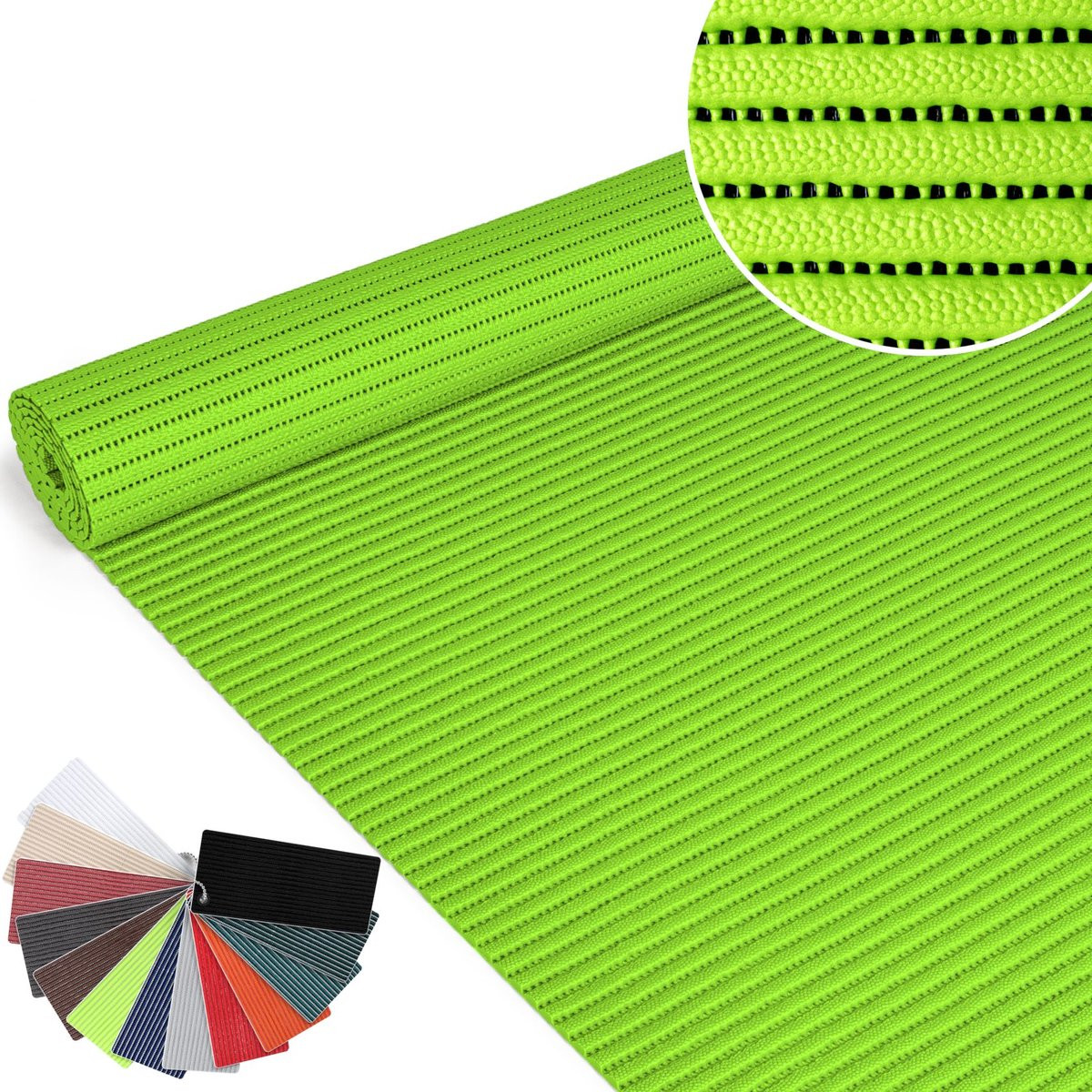 ANRO Badmat Appelgroen 65x300 cm - Antislip en Sneldrogend