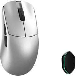 WLMouse Ying - Silver (Omron Optical) Wireless 8K Magnesium Mouse (Kabellos), Maus, Silber