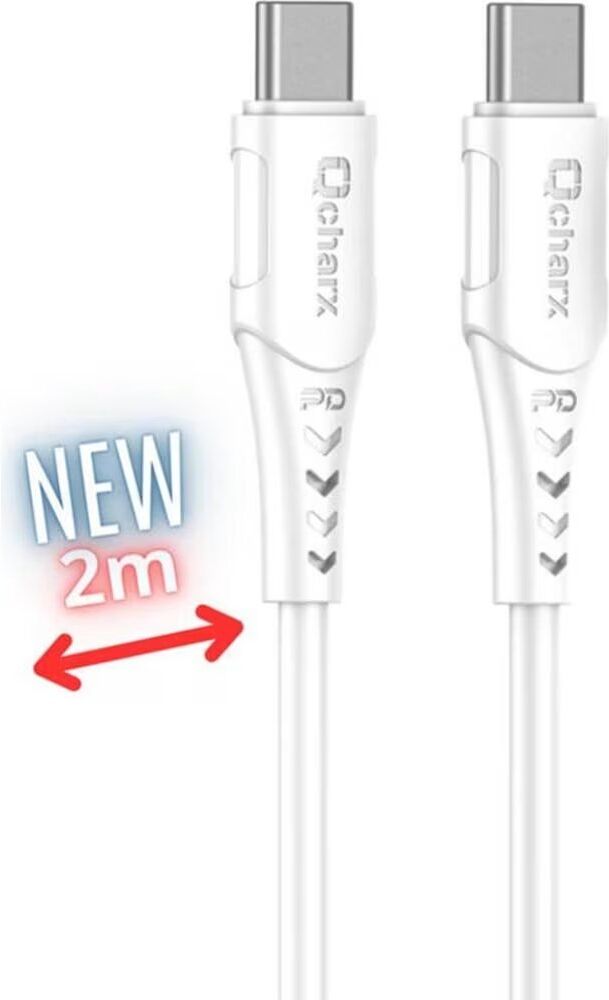 QCHARX INTERNATIONAL Qcharx Cable Sofia Usb Tipo C 2m Pvc Blanco Talla Única Unisex