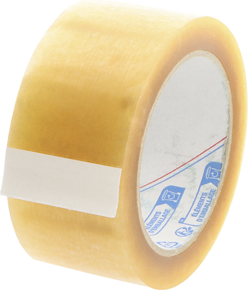PP-Packband Low-Noise, Naturkautschuk, VE 6 Rollen, transparent, Bandbreite 50 mm ratioform