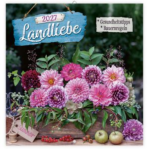 Trötsch Bildkalender 2027341N, Landliebe, Jahr 2027, Motiv: Gärten, Broschürenkalender, 30 x 30cm