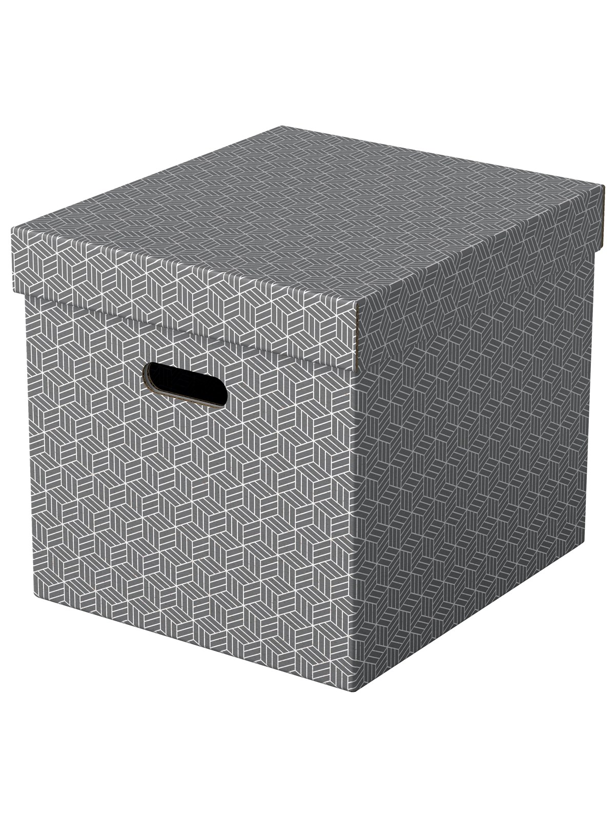 Esselte Home Aufbewahrungsboxen Cube Groß, 3 Stück Grau