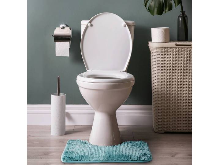 Badematte-Set Ati 2-teilig Blau/Hellblau