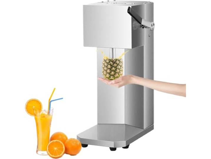 Elektrische Zitruspresse, professioneller Entsafter mit hoher Saftausbeute, Edelstahl-Presse, für Orangen, Zitronen, Grapefruits und Limetten