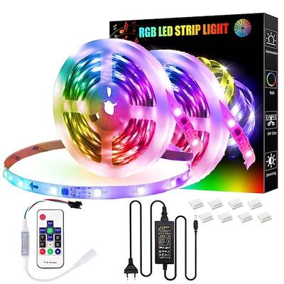 RGBIC Strip Licht 5M 10M LED Lichtstreifen 150-300 LEDs 16 Millionen Traumfarben wechselnde Außen- und Innendekoration wasserdicht