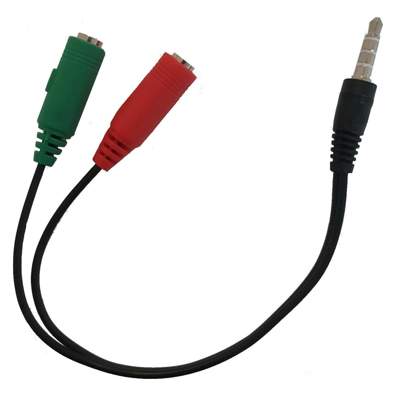 Link Adattatore 3,5mm Per Cuffie Con Mic Eaudio Separato A 1 Jack 3,5mm Masc (LKADAT147)