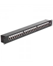 Delock Patch-Panel mit Kopplern RJ-45 X 24 Schwarz (43295)