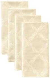 "Lenox Laurel Leaf Napkins, Set of 4 - 19""W x 19""L"