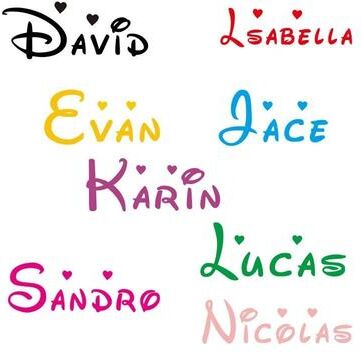 Uplift Essentials Custom Personalized Name Decal High Definition Modern Nursery Wall Art purple 11.8x3.9 In