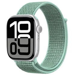Crong Nylon - Sport- Armband für Apple Watch 38/40/41/42 mm (Atlantic Green)