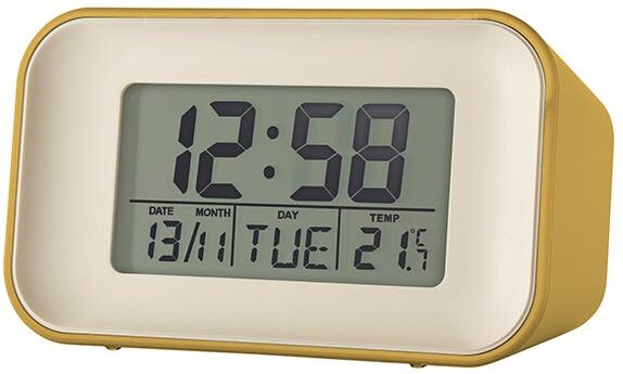 Acctim Alta Alarm Clock Mustard