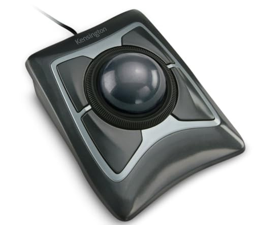 Kensington ExpertMouse Optische Trackball Muis met USB-A aansluiting, Zwart/Zilver