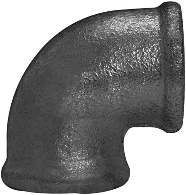 Riegler Coude 90°, Rp 3 po, fonte malléable noire (TFW 90-30-S)
