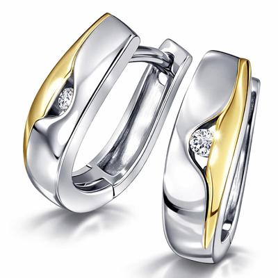 Paar Creolen GOLDMAID, silber (silberfarben), Ohrringe, Damen, Silber 925 (Sterlingsilber)