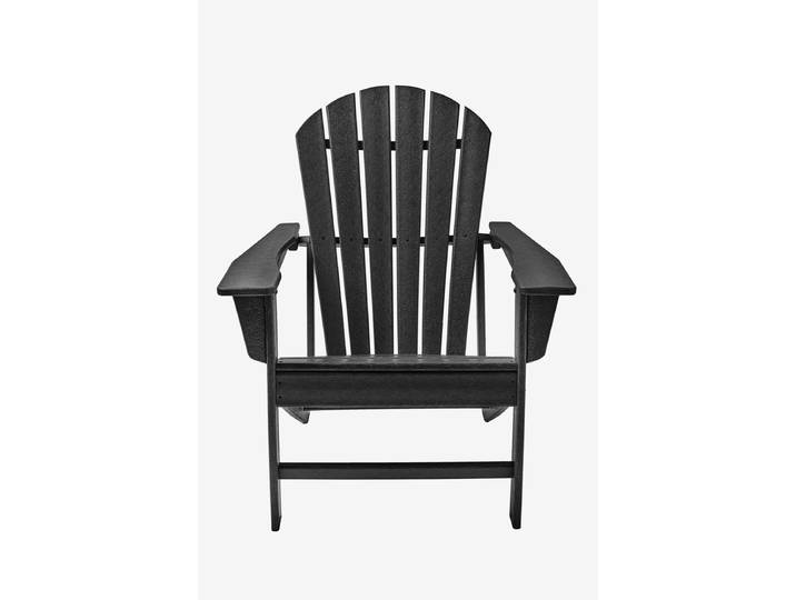 Zwarte fanback chair