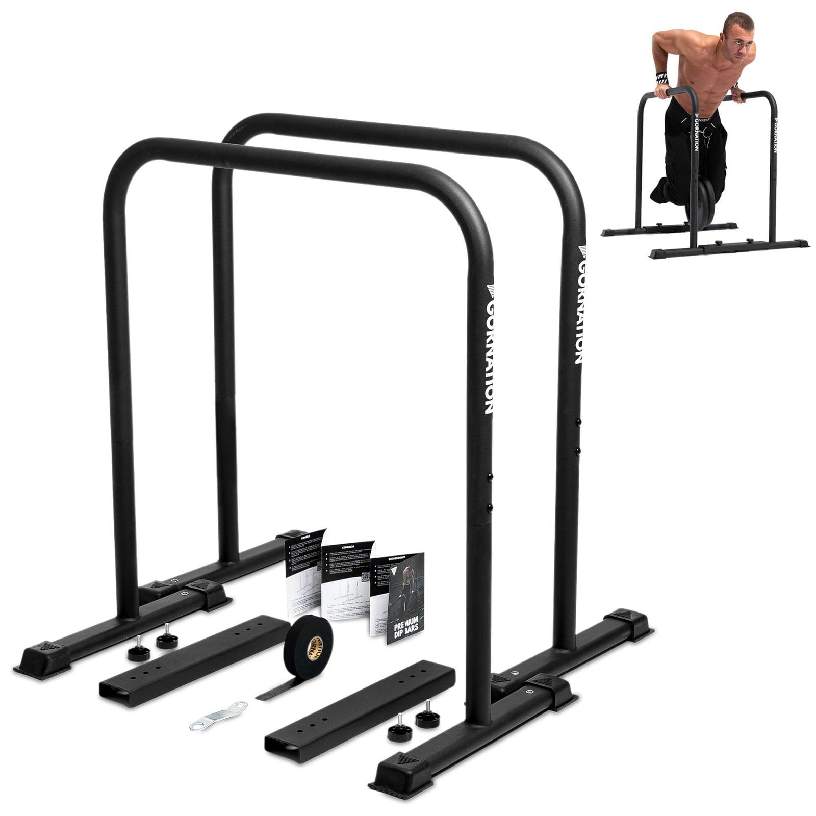 Dipstation Calisthenics-Barren - 90 cm - Rutschfeste Füße - 25 m Griffband