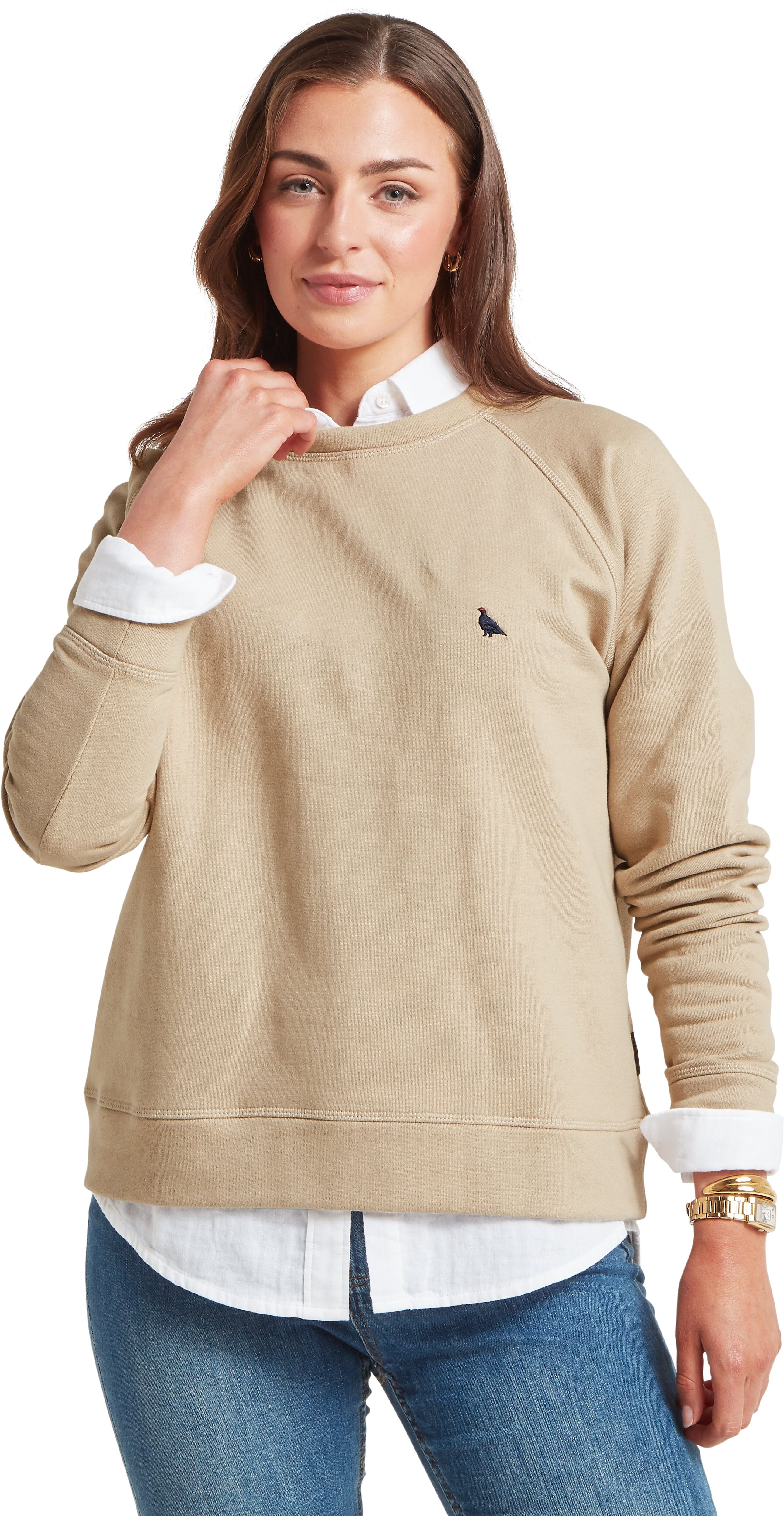 Schöffel Country Newberry Sweatshirt - Beige - Size UK16 - Women