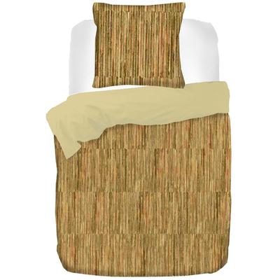 Bettwäsche KAYORI "Oota", beige (natur), B/L: 135cm x 200cm, 1 Stk., 1 Stk., Renforcé (Bio-Baumwolle), B/L: 80cm x 80cm, 2 Stk., Renforcé (Bio-Baumwolle), Obermaterial: 100% Baumwolle, Bettwäsche, Bettwäsche, 100% reiner Bio-Baumwolle