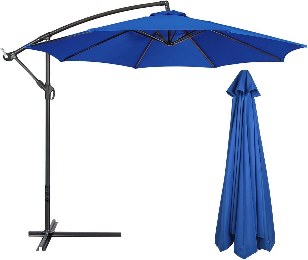 Vervangende parasol 2,7 m met UV-bescherming en waterdichte hoes voor tuin en terras