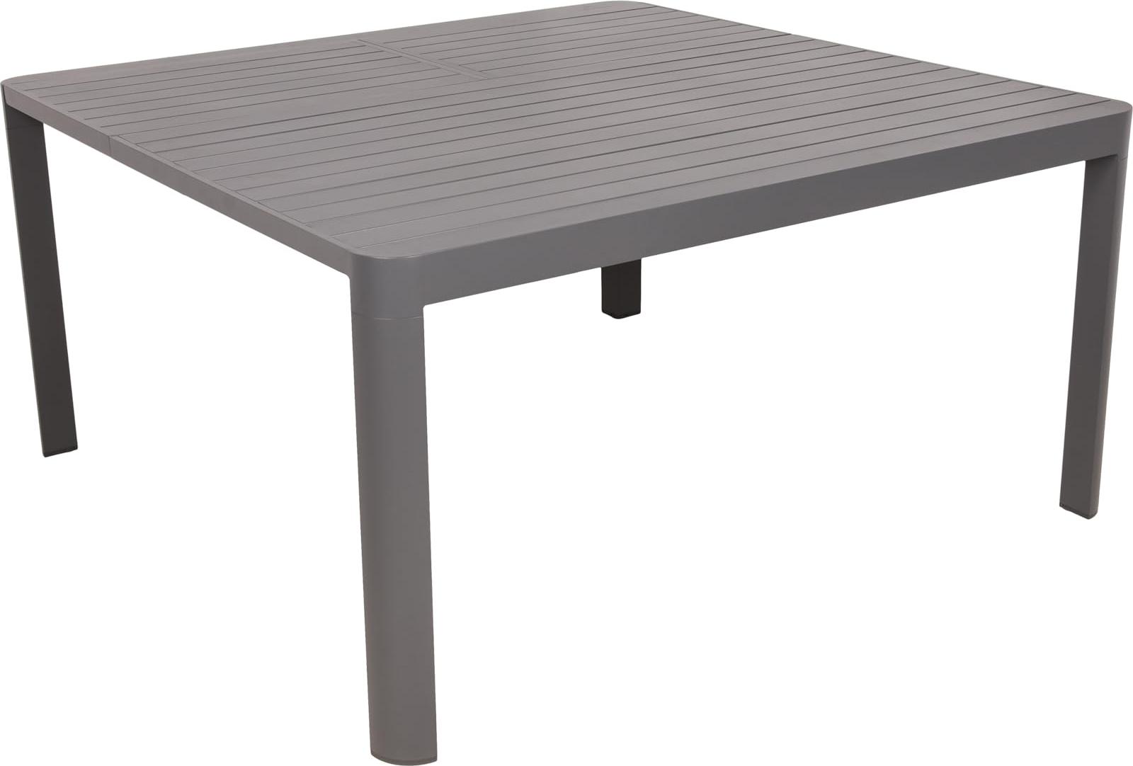 Gartentisch KATRIN - Kunststoff, Schwarz, 149x97x75cm | Ausziehtisch Esstisch Wetterfest Outdoor Tisch