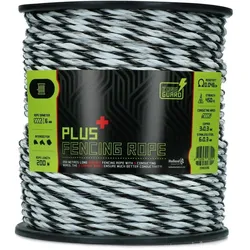 ZoneGuard, Gartenzaun, Zonaguard 6 mm Plus Combat Gurt Weiss Und Bulico 200 M