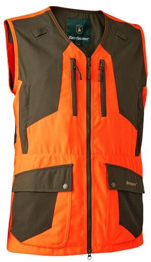 Deerhunter Mens Strike Extreme Waistcoat, Orange Str. 50