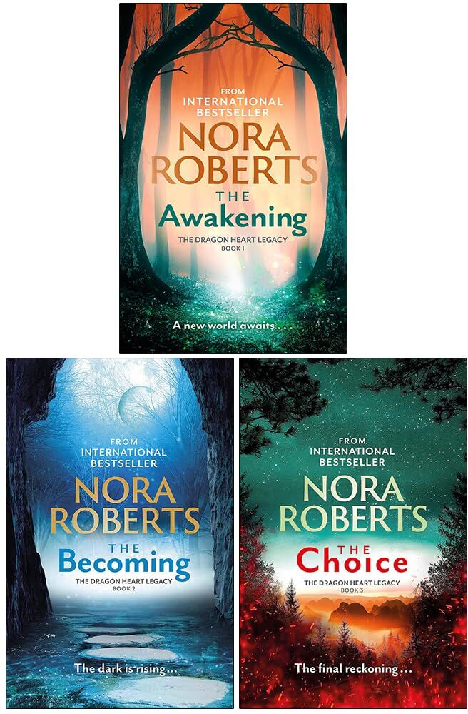 Piatkus The Dragon Heart Legacy Series 3 Books Collection Set By Nora Roberts (The Awakening, The Becoming [Hardcover], The Choice)