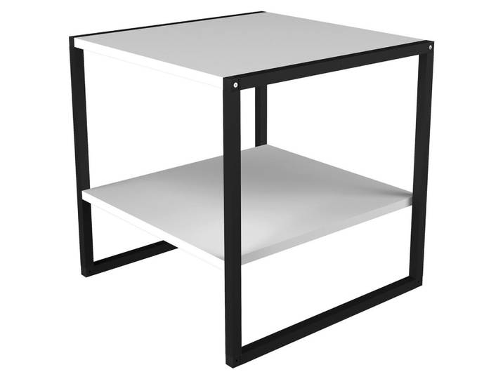 Mid.you Couchtisch, Weiss, Holzwerkstoff, rechteckig, eckig, 50x50x50 cm, Stauraum, Wohnzimmer, Wohnzimmertische, Couchtische, Couchtische eckig