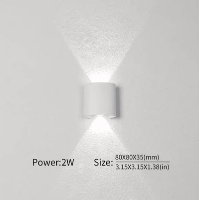 Inspire Curations Modern Nordic Up & Down LED Wall Lamp Minimalist Indoor Bedroom & Corridor Sconce white Light
