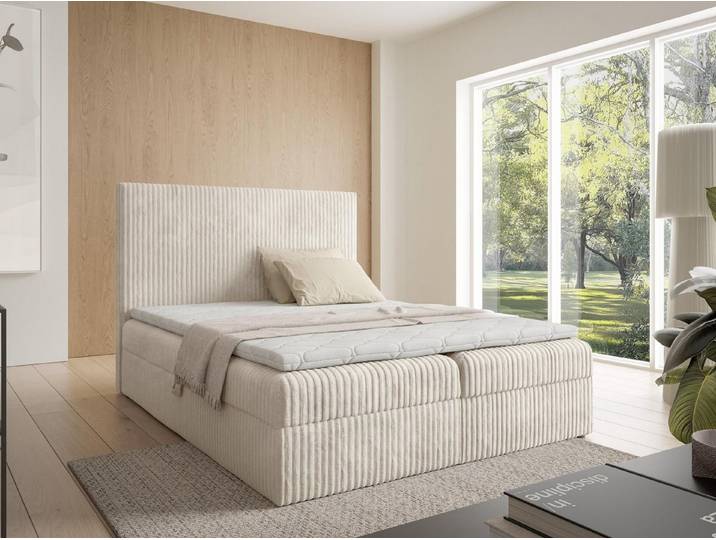 Compleo Boxspringbett Kontinentalbett mit zwei Bettkästen, Doppelbett (TOPSELLER, Bonellfederkernmatratze), Höhe des Kopfteils: 120 cm
