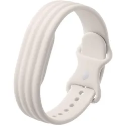 Screenguard Silikon Sport Ersatzarmband (Silikon, Stahl), Uhrenarmband, Grau, Beige