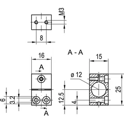 Sensopart Montageblock MB 12