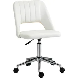 BÜROSTUHL Drehstuhl Jakobsmuschel-Form verstellbar Samtartiges Polyester