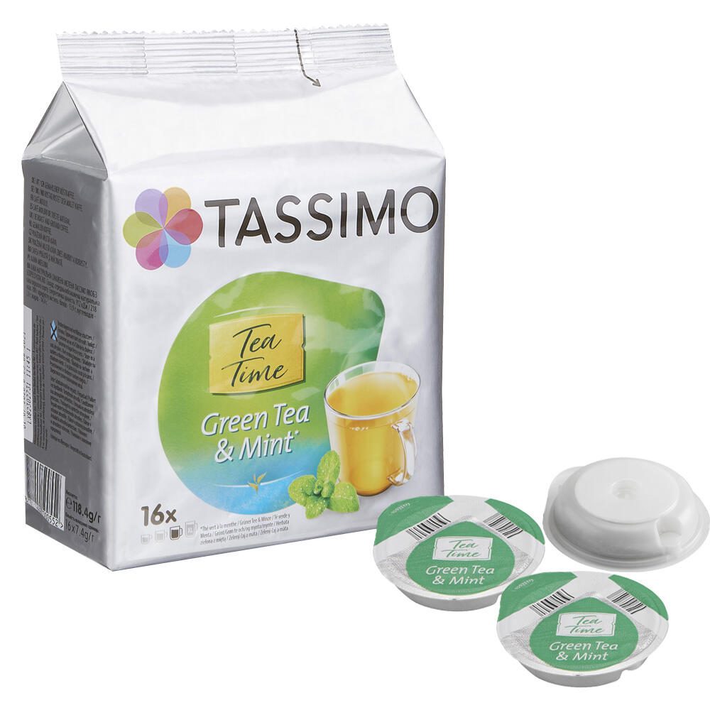 TASSIMO Tea Time Green Tea & Mint Teediscs 4051796