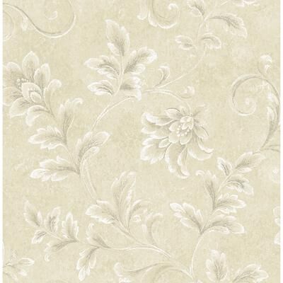 Seabrook Designs Casaba Floral Blossom Unpasted Wallpaper