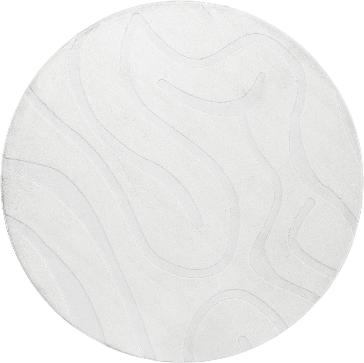 Beliani Vloerkleed - Rond - Abstract - Scandinavisch - Polyester