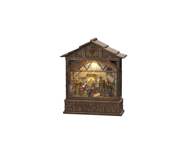 Led-Dekoleuchte, Braun, Kunststoff, 25.5x10.4x30.1 cm, Timerfunktion, Lampen & Leuchten, Innenbeleuchtung, Dekoleuchten, Dekoleuchten