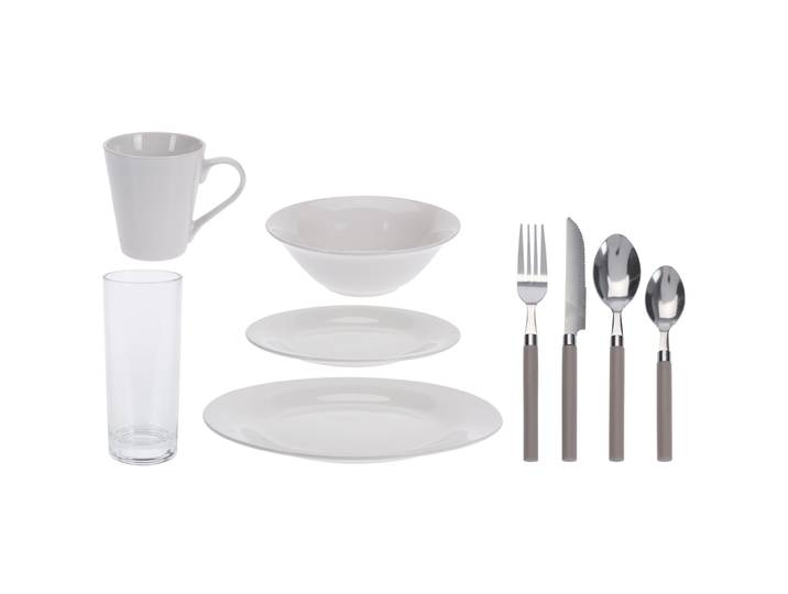 Geschirr-Set 36-teilig mit Besteck